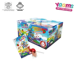 לקקן מכונית עם סוכריות קופצות 10 גרם תות