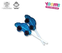 לקקן מכונית עם סוכריות קופצות 10 גרם פטל