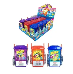 לקקן פח אשפה טבילה + אבקה חמוץ 3 טעמים - 12 יח'